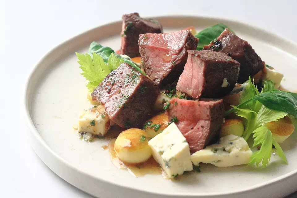 Venison, Apple and Blue Cheese Salad image