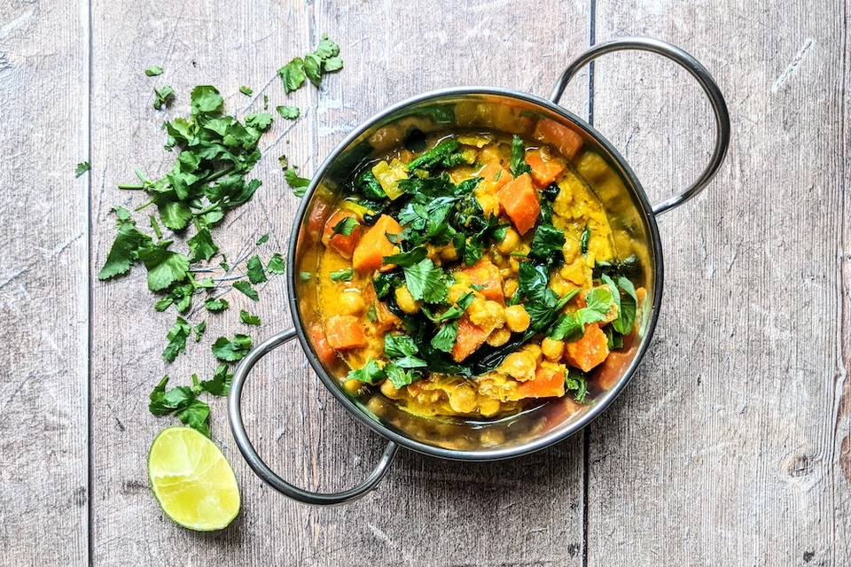 Chickpea and Sweet Potato Curry image