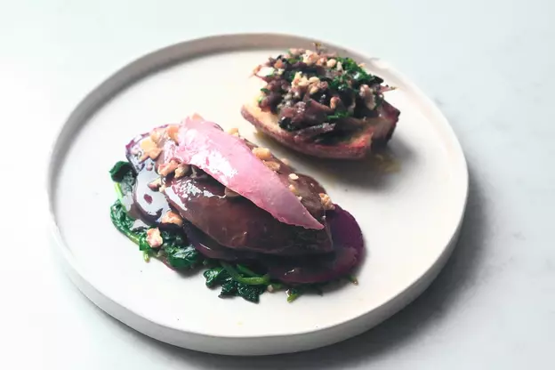 Grouse with Beetroot and Walnuts image