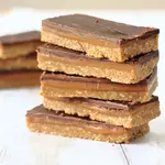 Peanut Caramel Biscuit Slice image