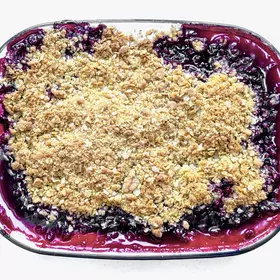 Bramble and Apple Crumble image