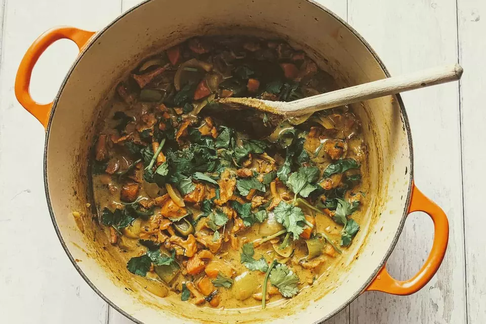 Chanterelle and Coconut Curry image