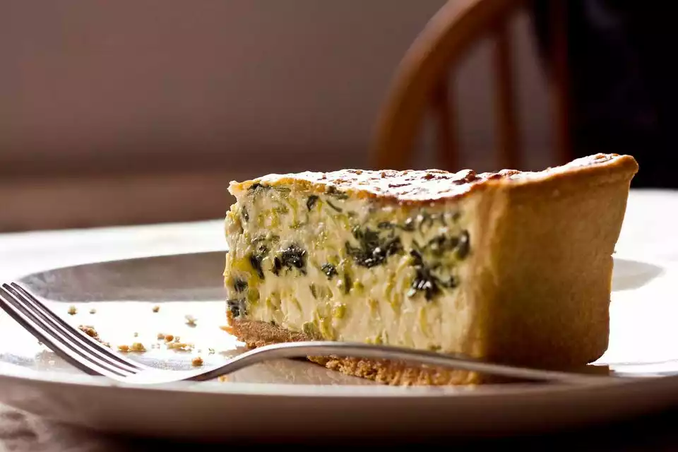 Leek and Roquefort Quiche image