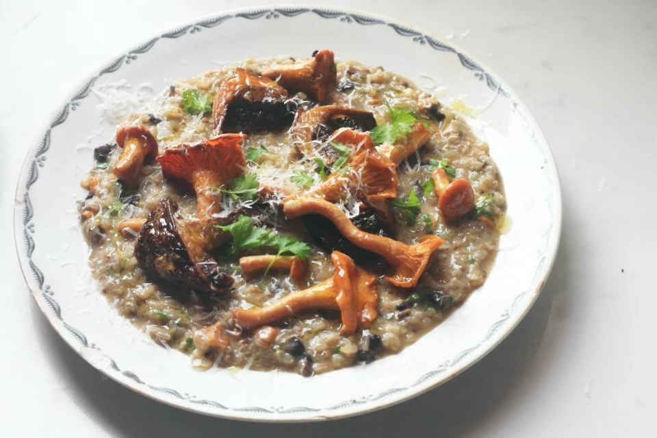 Brown Rice and Wild Mushroom Risotto image