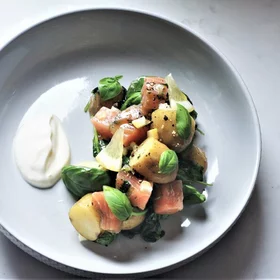 Cured Salmon and Jersey Royals image