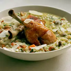 Barley Risotto with Chicken image