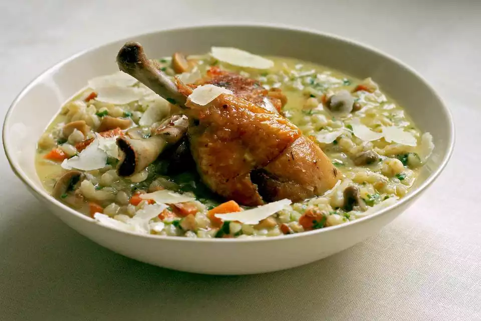 Barley Risotto with Chicken image