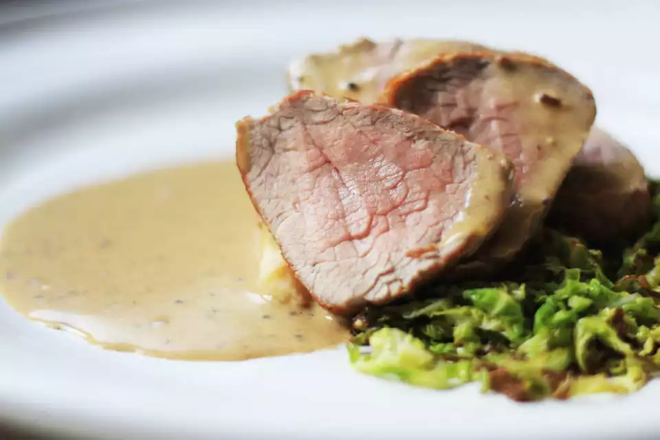 Roast Pork Fillet, Grain Mustard Sauce image