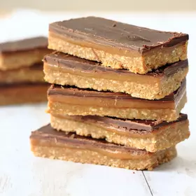 Peanut Caramel Biscuit Slice image